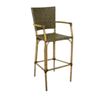 Florida Seating BRT-05 BAMBOO/SAF Bar Stool, Outdoor