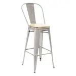 Florida Seating IND BARSTOOL GALVANIZED WS Bar Stool, Indoor