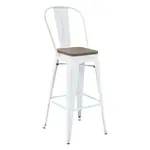 Florida Seating IND BARSTOOL WHITE WASH WS Bar Stool, Indoor