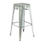 Florida Seating IND BB GALVANIZED Bar Stool, Indoor