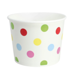 Food Container, 16 oz, Polka-Dot, Paper, (1,000/Case), Karat C-KDP16 (DOTS)