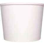 Food Container, 32 oz, White, Paper, (600/Case), Karat C-KDP32W