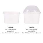 Food Container, 4 oz, White, Paper, (1,000/Case), Karat C-KDP4W