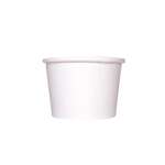 Food Container, 8 oz, White, Paper, (1,000/Case), Karat C-KDP8W