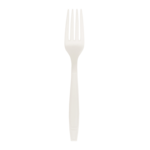 Fork, Heavyweight, White, Plastic, (1000/Case), Karat KE-U2020