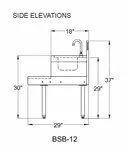 Glastender BSB-12 Underbar Blender Station