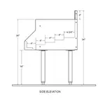 Glastender C-LD-12 Underbar Bottle Display Unit