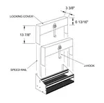 Glastender DSRC-22 Speed Rail / Rack, Cover