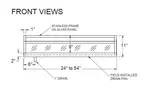 Glastender GDU-12X24 Ice Display, Bar