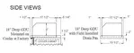 Glastender GDU-18X102 Ice Display, Bar