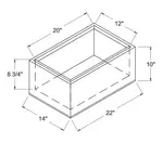 Glastender IB-14X22 Ice Display, Beverage