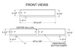 Glastender IDU-12X48 Ice Display, Bar