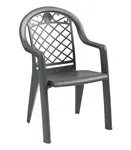 Grosfillex US413102 Chair, Armchair, Stacking, Outdoor