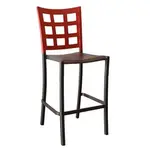 Grosfillex UT046202 Bar Stool, Stacking, Indoor