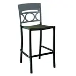 Grosfillex UT456579 Bar Stool, Stacking, Outdoor