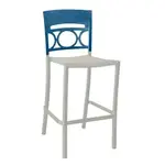 Grosfillex UT456680 Bar Stool, Stacking, Outdoor