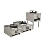 GSW INC Wok Range, 21"x18"30", Stainless Steel, Gas, GSW INC AEWR-23J30NG