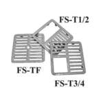 GSW INC Floor Sink Top Grate, 1/2 Size, Cast Iron, GSW FS-T1/2