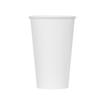 Hot Cup, 16 oz, White, Paper, (1000/Case), Karat C-K516WU