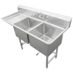 IMC/Teddy SCS-26-2020-20L Sink, (2) Two Compartment