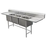 IMC/Teddy SCS-34-1620-30RL Sink, (3) Three Compartment