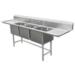 IMC/Teddy SCS-34-2020-20RL Sink, (3) Three Compartment