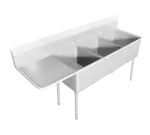 IMC/Teddy SCS-34-2020-24R Sink, (3) Three Compartment