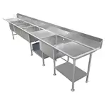 IMC/Teddy SCS-44-2424-30RL Sink, (4) Four Compartment