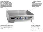 Imperial ITG-24 Griddle, Gas, Countertop