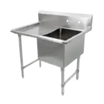 John Boos 1B18244-1D24L Sink, (1) One Compartment