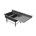 John Boos 42PB2028-1D20R Sink, (2) Two Compartment