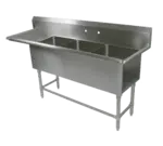 John Boos 43PB20-1D18L Sink, (3) Three Compartment