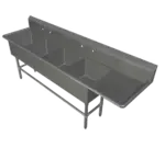 John Boos 44PB204-1D24R Sink, (4) Four Compartment