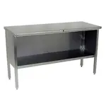 John Boos EBOS4-3048 Work Table, Cabinet Base Open Front