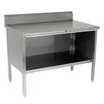 John Boos EBOS4R5-3048 Work Table, Cabinet Base Open Front