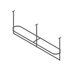 John Boos PRTC4A-C Pot Rack, Ceiling Hung