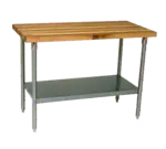 John Boos SNS13 Work Table, Wood Top