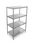 John Boos SUS-183036-2 Shelving Unit, Solid Flat