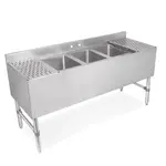 John Boos UBS3-2160-2D12 Underbar Sink Units