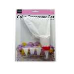 Cake Decorating Set, 4 Pc, White, Plastic, Handy Helpers HZ006