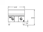 Lang Manufacturing 260ZTD Griddle, Gas, Countertop