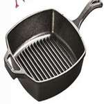 LODGE MFG. Grill Pan, Cast Iron, Lodge L8SGP3