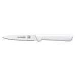 MUNDIAL INC Paring/Spear Point Knife, Serrated, 4", White Handle, MUNDIAL  W0547-4E