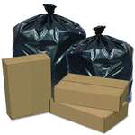 PITT PLASTICS, INC. Trash Can Liners, 56 Gallon Glutton®, Black, (100/Case), Pitt Plastics EC434712K