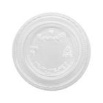 Portion Cup Lid, 0.75 oz, Clear, Plastic, Karat FP-PL075-PET