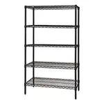 Quantum Food Service WR86-1848BK-5 Shelving Unit, Wire