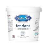 SATIN FINE FOODS Rolled Fondant, White, Vanilla, 2 lb. Pail, Satin Ice 10000