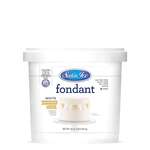 SATIN FINE FOODS Rolled Fondant, White, Buttercream, 2 lb. Pail, Satin Ice 10224