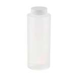 Tablecraft Products Squeeze Bottle, 12 OZ, Clear, Polyethylene, Flip-Top, TableCraft 2112C-1