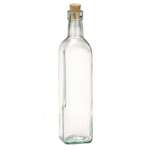 Tablecraft Products Oil & Vinegar Cruet, 16 OZ, Glass, Cork Stopper, TableCraft 616